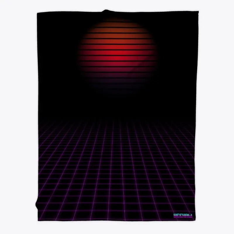 Grid Sunset Blanket