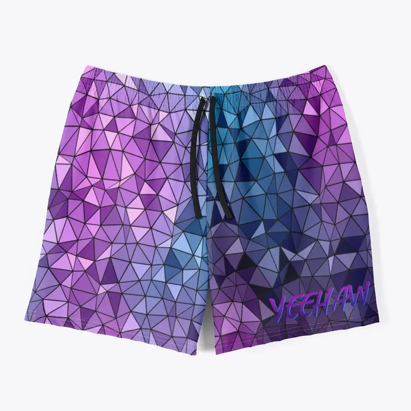 Yeehaw Mosaic Swim Trunks